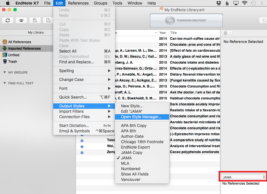 changing endnotes from roman numerals to numbers in word for mac